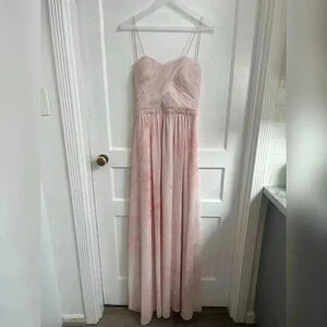 Erin Fetherston Pink Chiffon Gown Dress